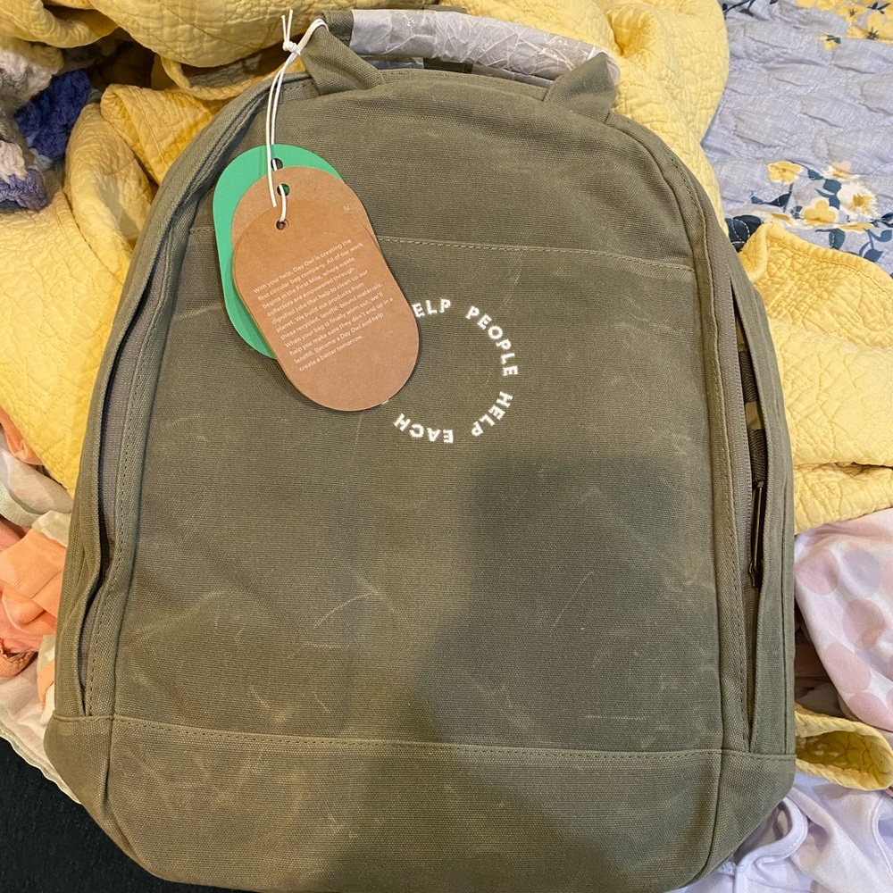 Embroidered day owl backpack